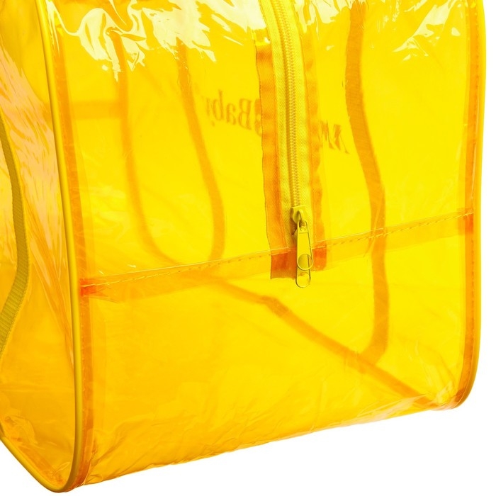 Набор сумок в роддом, 3 шт., цвет прозрачный/желтый, M&B