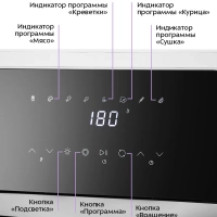 Аэрогриль 2 в 1 электрический КТ-2290 - 12 л - 2000 Вт