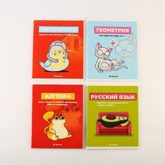 Набор тетрадей А5, 48 л "ПЕРСОНАЖИ" основные предметы