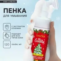 Новогодняя пенка для умывания Sadoer, клубника, 120 мл Новогодняя пенка для умывания Sadoer, клубника, 120 мл