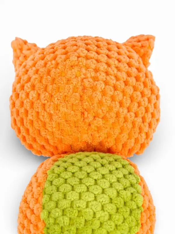 Мягкая игрушка для собак &laquo;Белка&raquo;, 36 см, с пищалкой, оранжевая