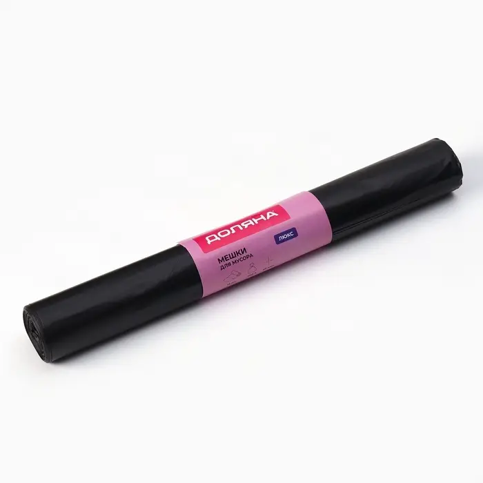 Мешки для мусора Доляна &laquo;Люкс&raquo;, 240 л, 40 мкм, 86&times;120, ПВД, 10 шт., чёрные