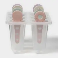 Форма для мороженого Доляна &laquo;Леденец&raquo;, 15&times;12&times;12 см, 8 ячеек, пластик, прозрачная