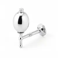 Крючок - держатель для штор CAPPIO KS050, алюминий, цвет хром, 2 шт.