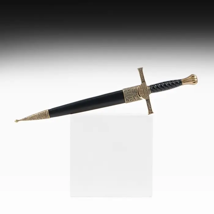Макет оружия &laquo;Сувенирный кортик&raquo;, витая рукоятка, на ножнах голова дракона, 35 см