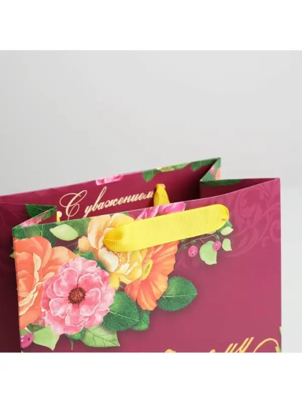 Пакет подарочный ламинированный, упаковка, «Любимому Учителю», MS 18 х 23 х 10 см