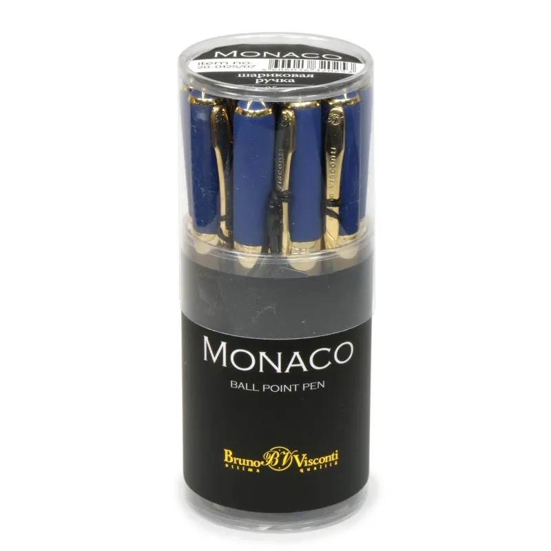 Ручка шариковая неавтомат. MONACO т-син.корп,0,5,син,манж20-0125/07