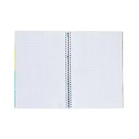 Тетрадь А4 96л кл "PROGRESSIVE CANVAS Синяя",пласт обл,греб,фигур высеч,4цв разд+лин+карм Тетрадь А4 96л кл "PROGRESSIVE CANVAS Синяя",пласт обл,греб,фигур высеч,4цв разд+лин+карм