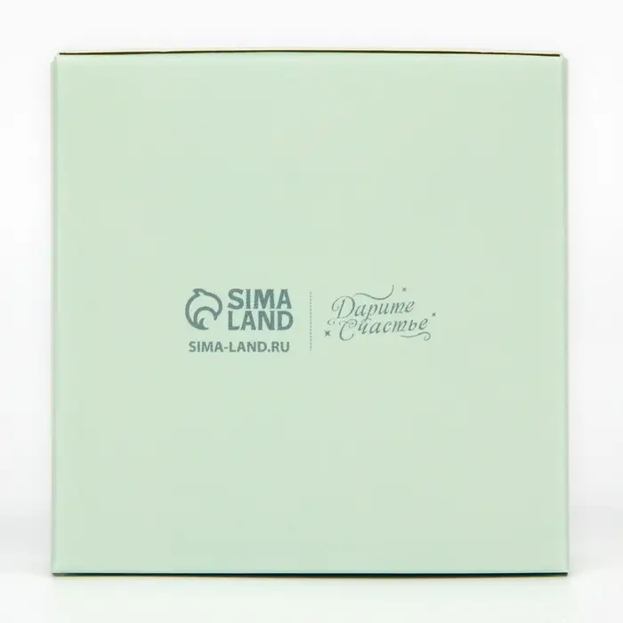 Коробка под бижутерию «Мята», 7.5 х 7.5 х 3 см