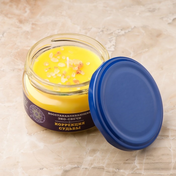 Эко-свеча магическая  Эко-свеча магическая "Коррекция судьбы" из натурального воска, 7х5 см