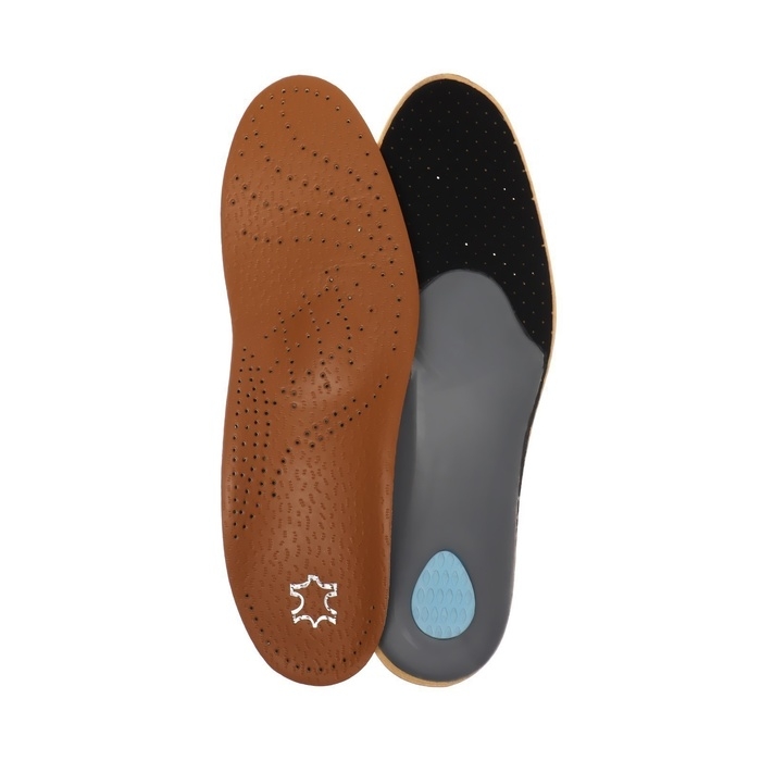 Стельки для обуви, амортизирующие, дышащие, с жёстким супинатором, р-р RU 43 (р-р Пр-ля 42), 27,5 см, пара, цвет коричневый Стельки для обуви, амортизирующие, дышащие, с жёстким супинатором, р-р RU 43 (р-р Пр-ля 42), 27,5 см, пара, цвет коричневый