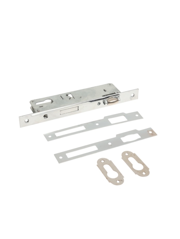 Замок врезной LOCKLAND, узкопрофильный, без ручек, Backset 35 мм, под ц/м, роликовая защелка