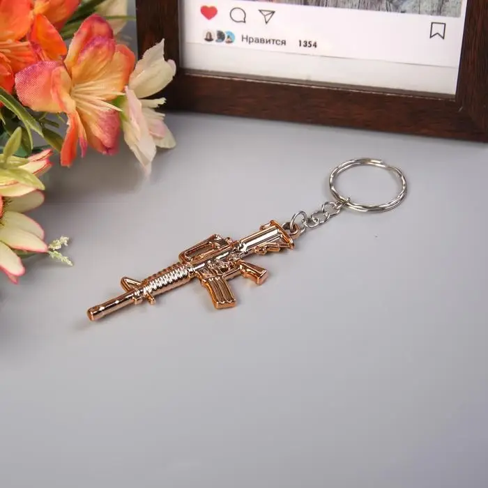 Брелок пластик под металл Брелок пластик под металл "Автомат" 2,5х7 см