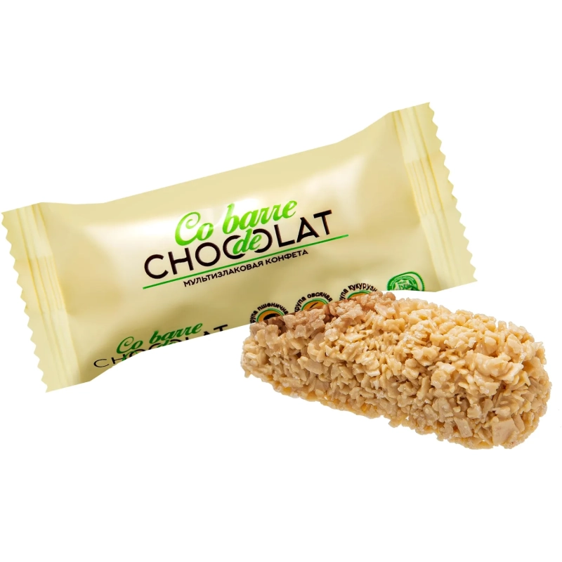 Конфеты Co barre de CHOCOLAT мультиз. ассор. с бел., темн. конд. гл.,2кг/уп
