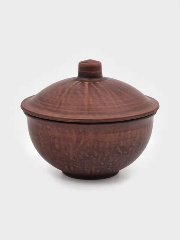 Кокотница &laquo;Классика&raquo;, 700 мл, 14&times;15 см, красная глина