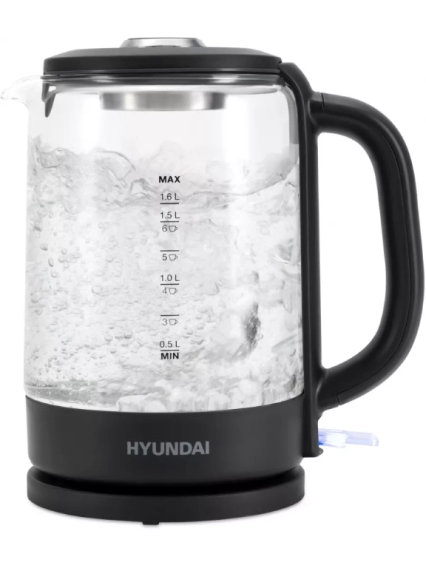 Чайник HYK-G3402 1,7л 2200Вт серый (стекло)