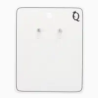 Серьги "Цветок розы", цвет белый в серебре Серьги "Цветок розы", цвет белый в серебре