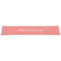 Фитнес-резинка ONLYTOP, 30.5&times;7.6&times;0.035 см, нагрузка 3 кг, розовая
