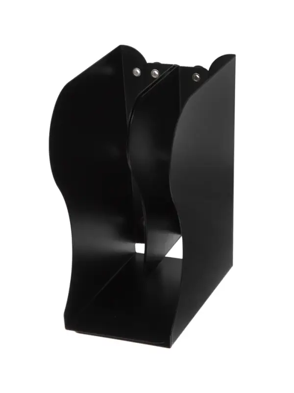 Подставка для книг раздвижная 3 отделения, металл, черная