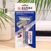 Бритвенный станок Rapira &laquo;Суперсталь&raquo; + 5 лезвий