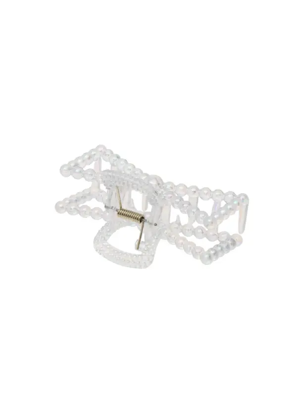 Крабик для волос &laquo;Хелен&raquo;, бантик, 9 см, прозрачный