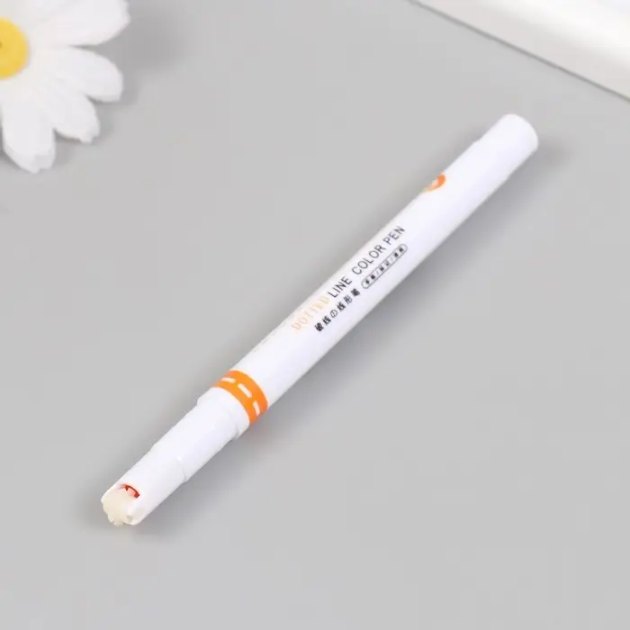 Ручка-печать роликовая для творчества "Пунктирная линия" 13 см