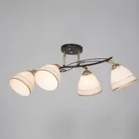 Люстра &laquo;Кира&raquo; 4&times;40 Вт Е27 черный/золото