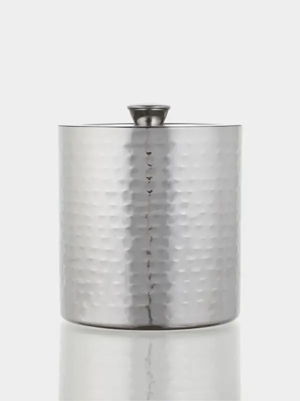 Ведро для льда с крышкой &laquo;Серебро&raquo;, 14.5&times;14.5&times;18 см, нержавеющая сталь