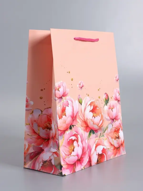 Пакет подарочный ламинированный "Прекрасной" 26 х 12 х 32 см