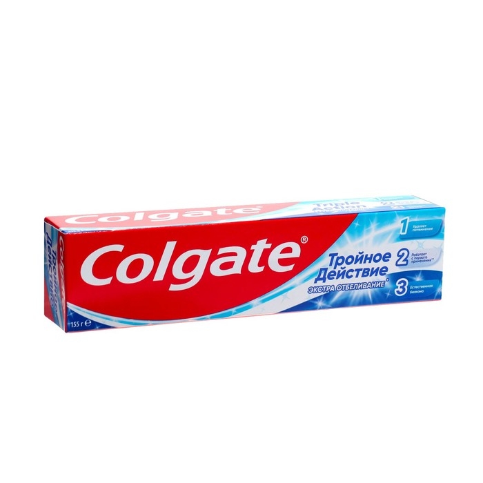 Зубная паста Colgate &laquo;Тройное действие&raquo;, экстра отбеливание, 100 мл