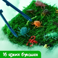 Развивающий набор «Умные букашки»: резиновые фигурки, полянка, по методике Монтессори