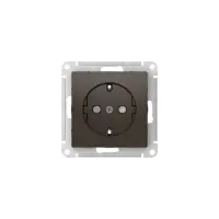 ATLASDESIGN РОЗЕТКА с заземлением со шторками, 16А, быстрозажимные клеммы, МОККО