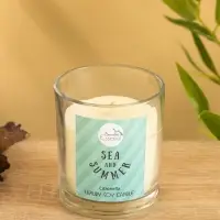 Свеча с кристаллом внутри Sea and Summer Citronella, 120 г, соевый воск, цитронелла