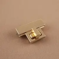 Застёжка для сумки, 3.9×2.6 см, цвет золотой