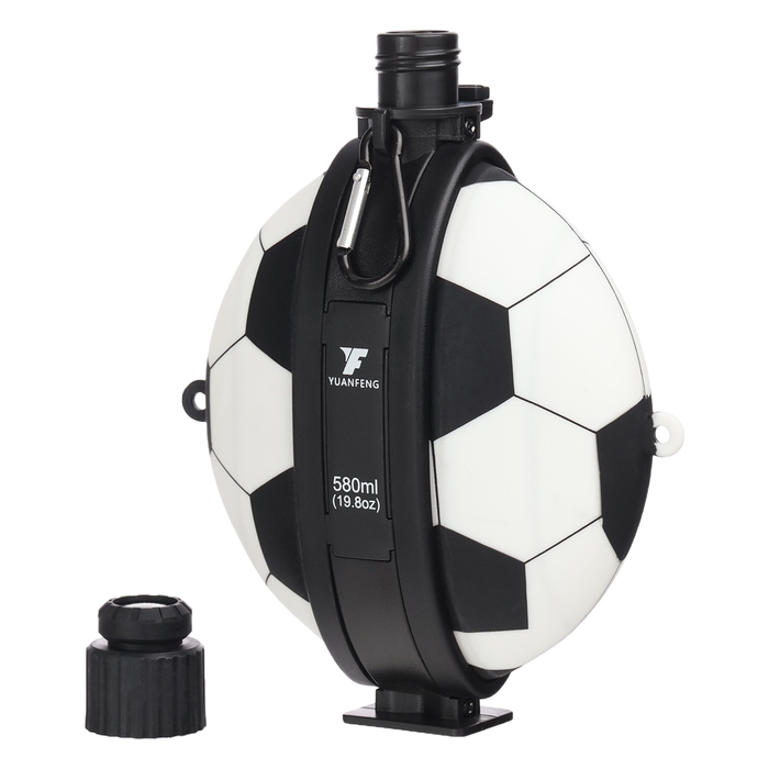 Бутылка для воды, 580 мл,  Бутылка для воды, 580 мл, "Футбольный мяч", 20.9 х 16 см