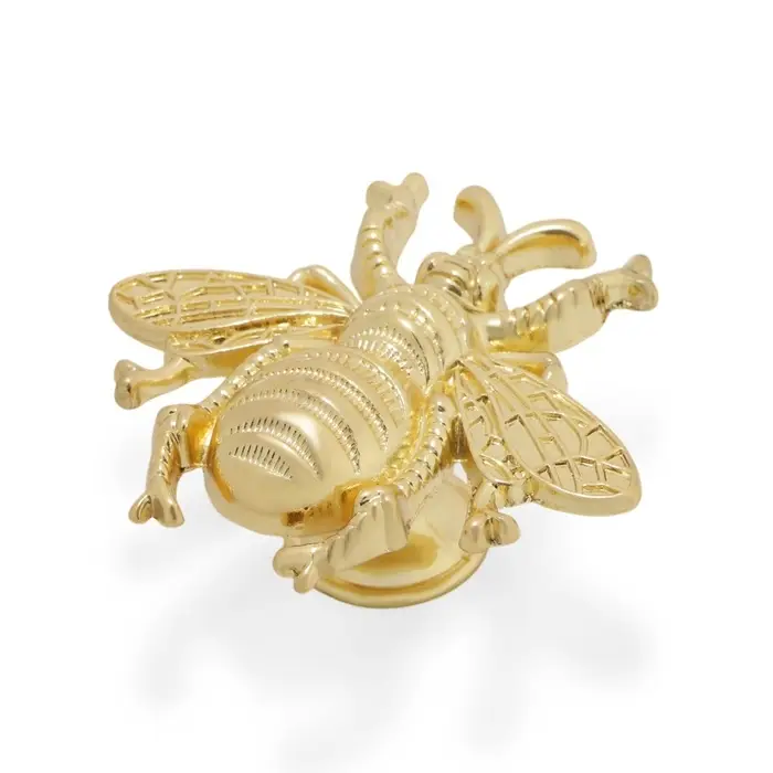 Ручка-кнопка CAPPIO PRO &laquo;Жук&raquo; 59&times;56 мм, цвет золото