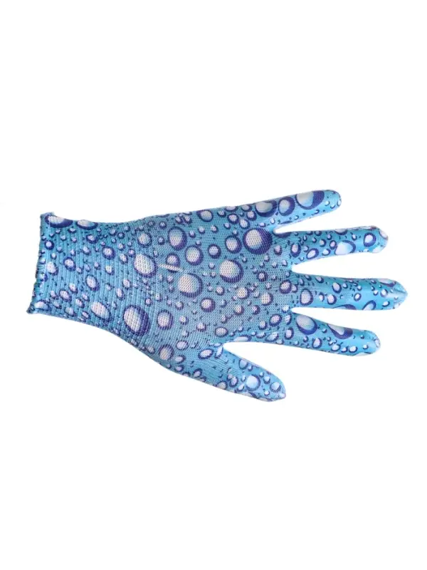 Перчатки нейлоновые, с ПВХ полуобливом, размер 7, цвет МИКС, Greengo