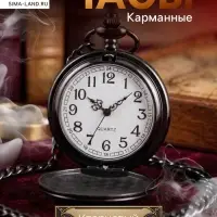 Часы карманные &laquo;Классика&raquo;, кварцевые, длина цепочки 40 см, циферблат d=4.5 см, под гравировку