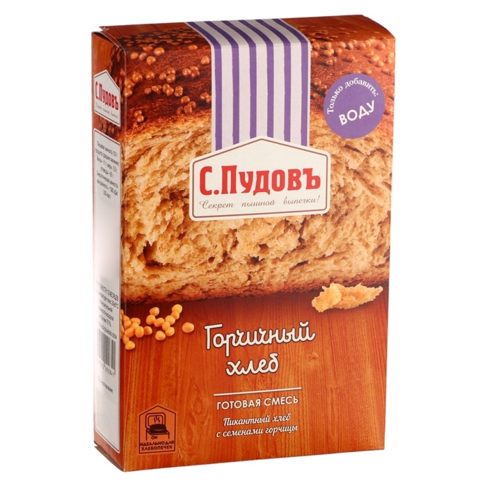 Смесь для приготовления горчичного хлеба, 500 г Смесь для приготовления горчичного хлеба, 500 г