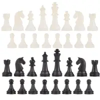 Шахматные фигуры, пластик, король h=4.2 см, пешка h=2 см