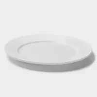 Тарелка Hanna Kn&ouml;vell, d=28 см, с бортом, фарфор, белая