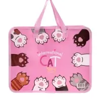 Папка с ручками &laquo;Лапки&raquo;, А4, пластиковая, 70 мм, 322&times;256 мм