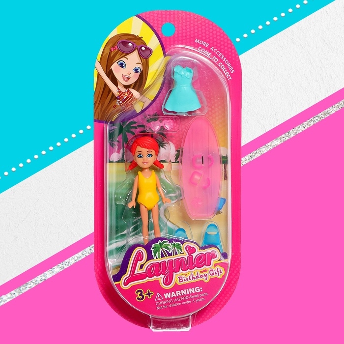 Кукла малышка «Отдых на пляже», МИКС Кукла малышка «Отдых на пляже», МИКС