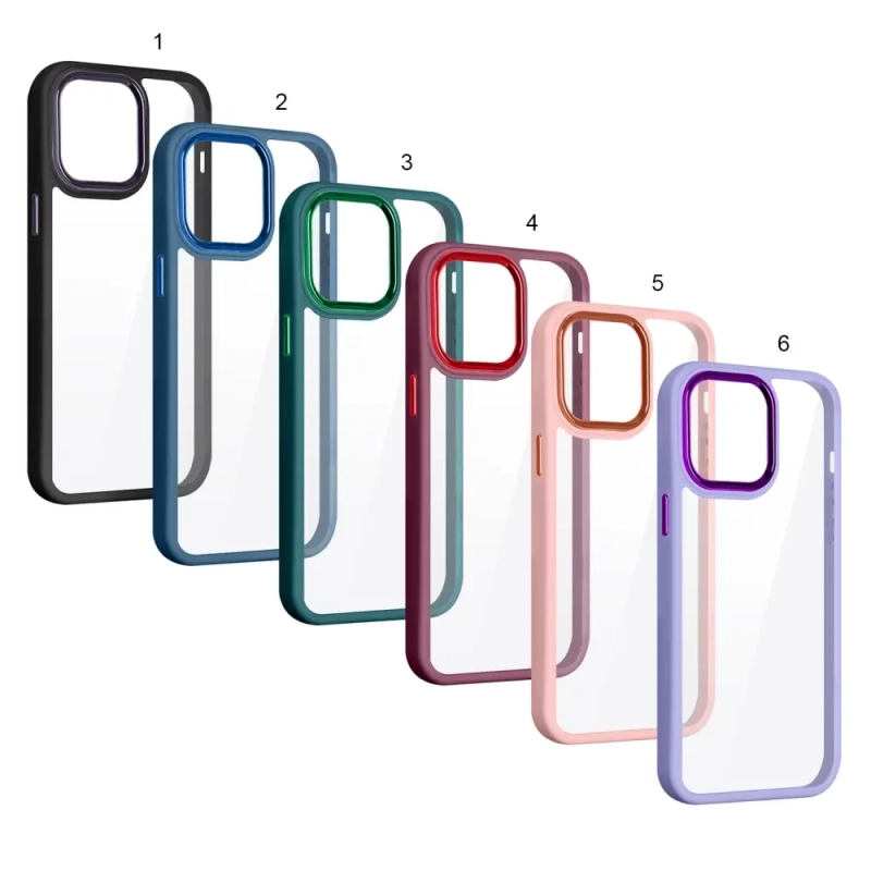 Чехол iPh 14 Pro Max цветной бампер