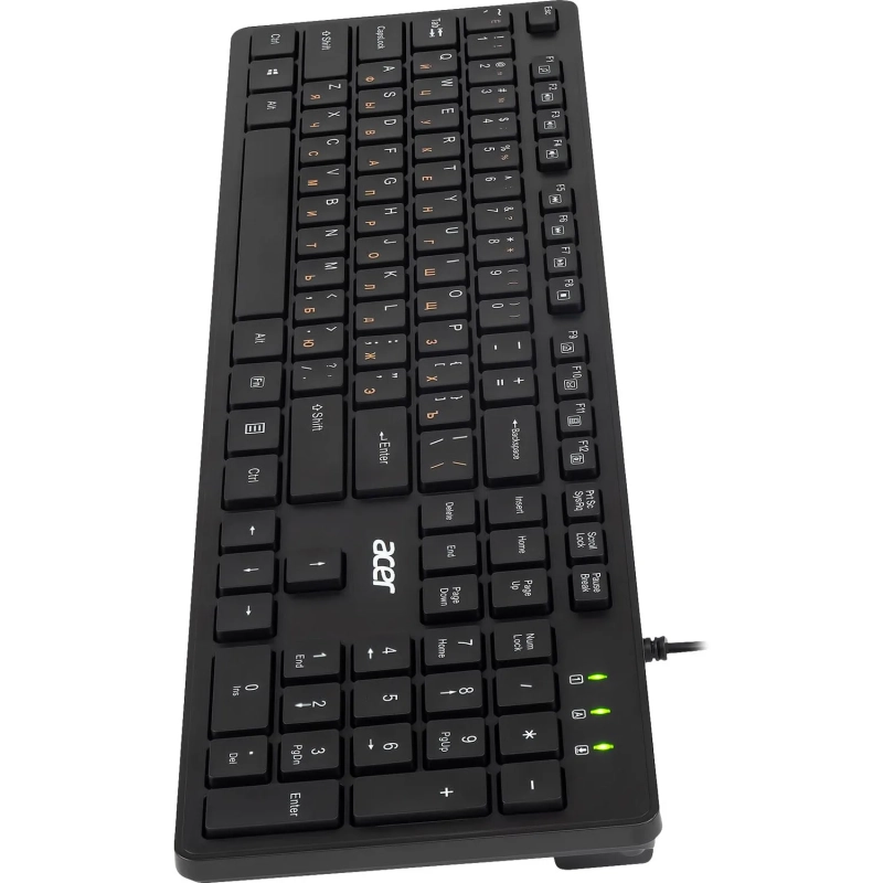 Клавиатура Acer OKW122 черный USB (ZL.KBDEE.00C)