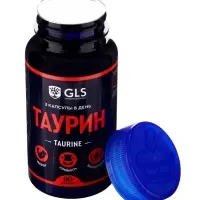 Таурин 1000 для повышения энергии и выносливости GLS Pharmaceuticals, 90 капсул по 400 мг