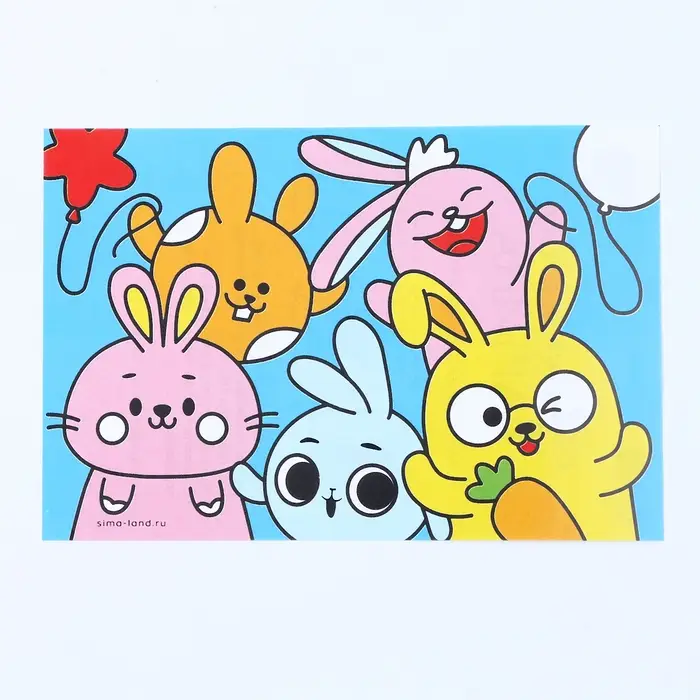 Витражная мини-картина «Кролики друзья»