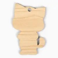 Ёлочная игрушка новогодняя «Котик», на Новый год, 4,5 х 7,3 см
