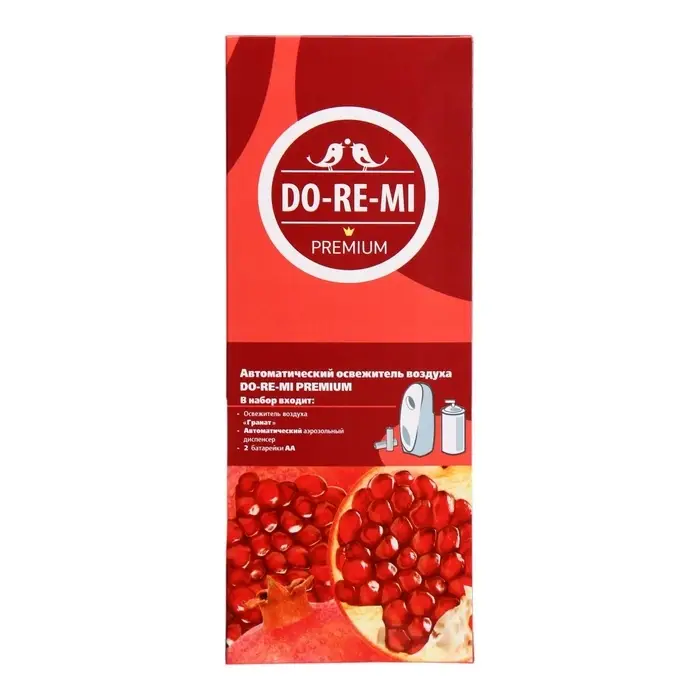 Комплект До-Ре-Ми Премиум &laquo;Гранат&raquo; 250 мл, автоматический диспенсер + 2 батарейки