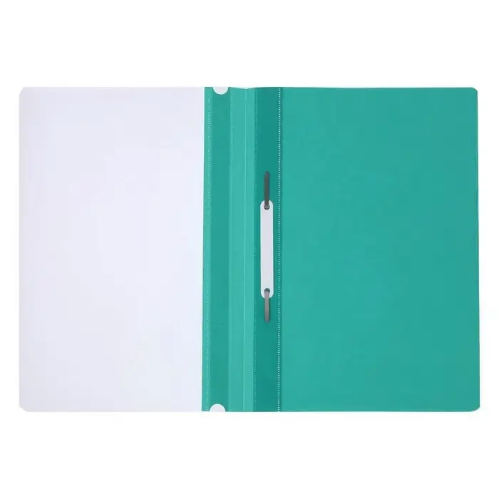 Папка-скоросшиватель Calligrata, А4, 120 мкм, бирюзовая, прозрачный верх Папка-скоросшиватель Calligrata, А4, 120 мкм, бирюзовая, прозрачный верх